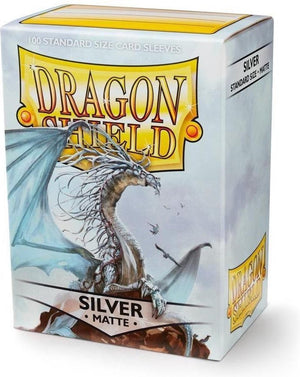 Dragonshield dragon shield - standaard size card sleeves silver matte 100x