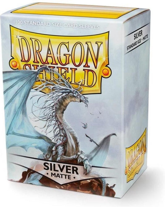 Dragonshield dragon shield - standaard size card sleeves silver matte 100x