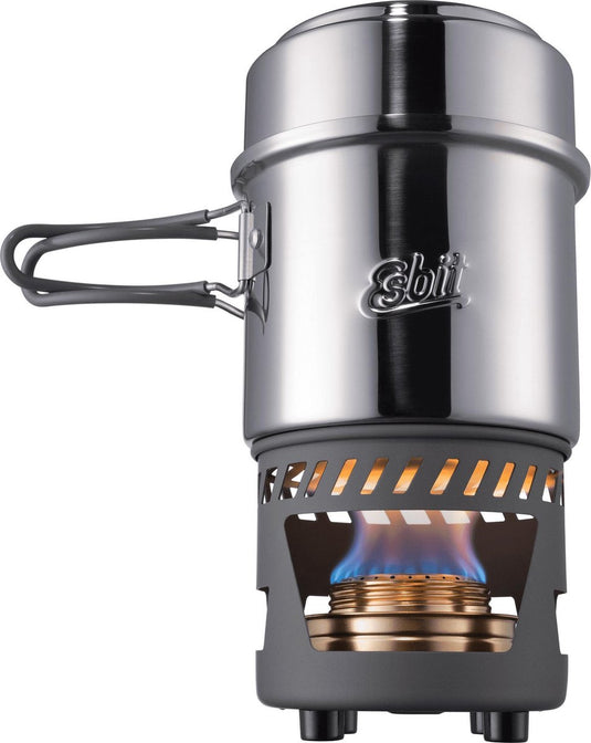 Esbit outdoor kooktoestel 985ml - alcoholbrander - aluminium rvs - opbergtas