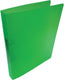 Alpha ringmap, voor ft a4, uit pp, 2 ringen van 25 mm, transparant groen