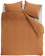 Ambiante cotton uni dekbedovertrek - effen - lits-jumeaux - 240x200 220 cm - oranje