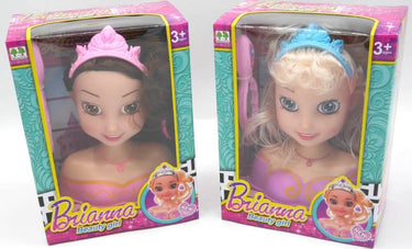Jonotoys mini kapkop met roze of zwart haar