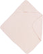 Meyco baby uni badcape - badstof - soft pink - 75x75cm