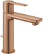 Grohe lineare new s-size wastafelmengkraan – met trekwaste – ecojoy – fastfixation plus – geborsteld warm sunset
