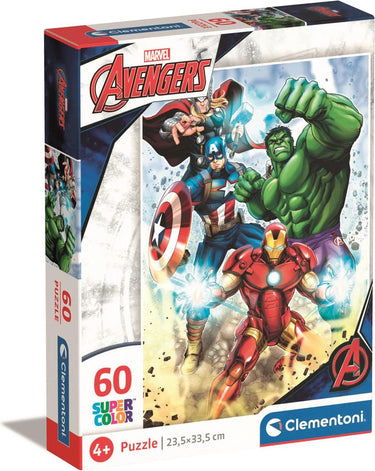 Clementoni legpuzzel super color marvel avengers, 60st.