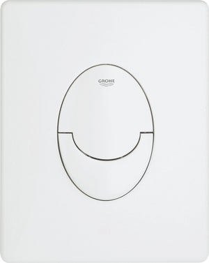 Grohe skate air bedieningspaneel toilet - verticaal - dual flush - kunststof - alpine wit