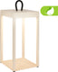 Briloner luca - draadloze led lantaarn ip44 - 7511011 - dimbaar - touch - draadloos - spatwaterdicht - verwisselbare batterij en lichtbron - afmetingen: 31,5 x 13 x 13 cm - beige