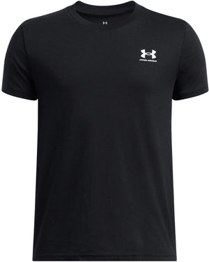 Under armour ua b sportstyle lc ss unisex sportshirt - zwart - wit