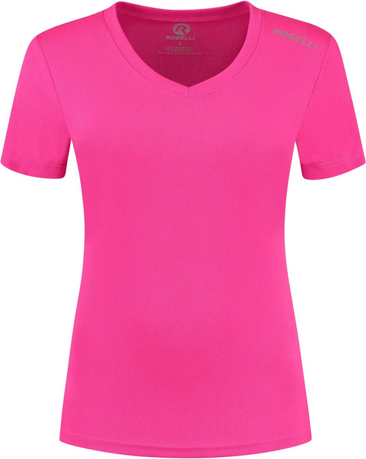 Rogelli promo hardloopshirt dames - korte mouwen - roze - xs