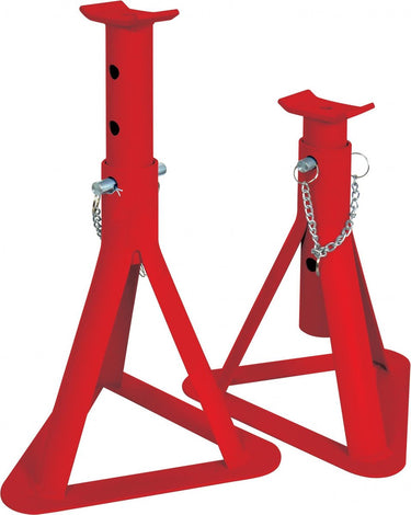 Carpoint assteunen – maximaal belastbaar tot 2000kg - - instelbaar in 3 verschillende hoogtes – instelbaar op 292mm, 342mm of 392mm - blokkeren met borgpen - 2 stuks