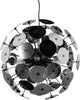 Trio discalgo - hanglamp - zwart mat - plexi in rookkleur - excl. 6x e14 4w