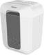 Fellowes lx50 papierversnipperaar - cross-cut - p4 - 9 vel - 17l - wit - voor thuis thuiskantoor - ook voor creditcards, nietjes paperclips