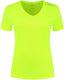 Rogelli promo hardloopshirt dames - korte mouwen - fluorgeel - xs