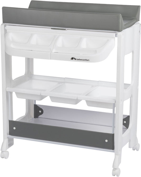 Bebeconfort rosie 2-in-1 bad- en verschoningsunit - mineral gray