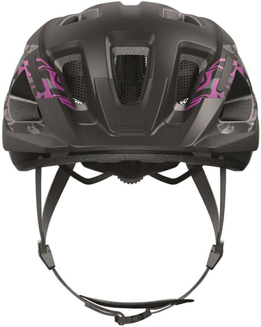 Abus fietshelm aduro 3.0 maori blackberry l - 58-62 cm - zwart - geschikt voor gebruik op elektrische fietsen - stadsfietsen - 320 g