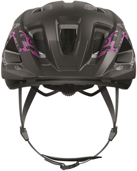 Abus fietshelm aduro 3.0 maori blackberry l - 58-62 cm - zwart - geschikt voor gebruik op elektrische fietsen - stadsfietsen - 320 g