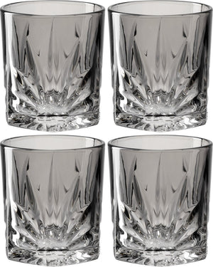 Leonardo whiskeyglas 330ml grijs capri - set van 4