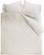 Ambiante cotton uni dekbedovertrek - effen - lits-jumeaux - 240x200 220 - gebroken wit