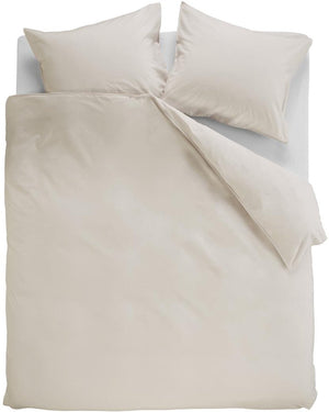 Ambiante cotton uni dekbedovertrek - effen - lits-jumeaux - 240x200 220 - zand