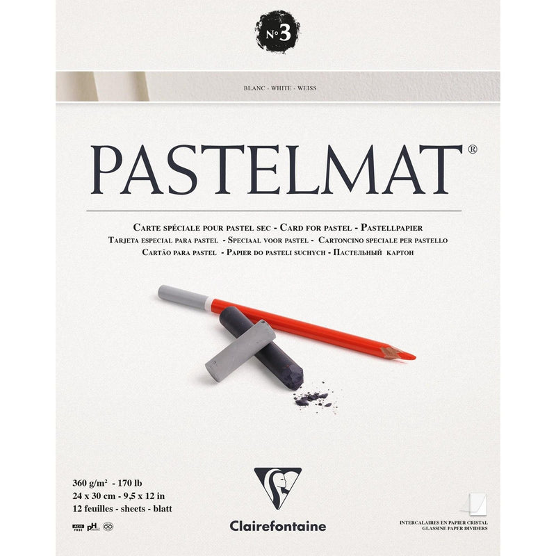 Load image into Gallery viewer, Clairefontaine • pastelmat papier nr3 360g 24x30cm wit 12x

