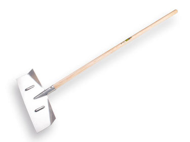 Atlas sneeuwschuiver recht model 40x18cm met essen steel 130cm