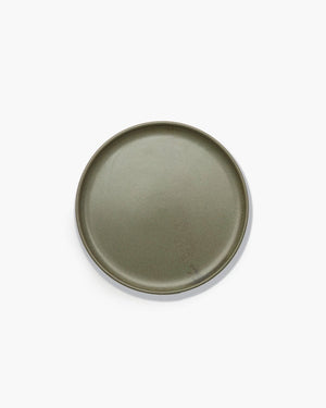 Serax - sergio herman surface - bord m - camogroen - 24 ø - 4 stuks