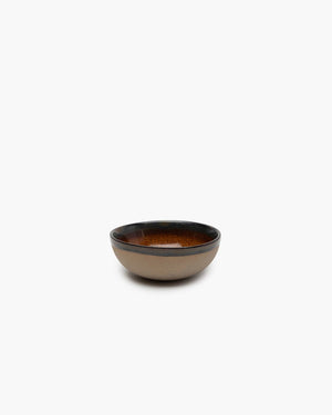 Surface by sergio herman serax kom - large - ø13cm x h5cm - grijs en rusty brown - 4 stuks
