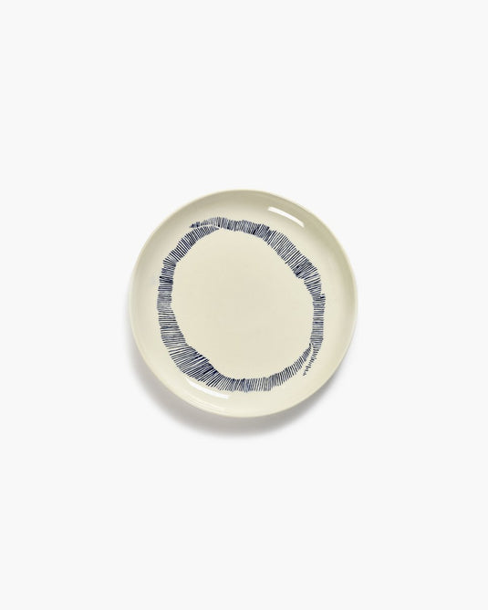 Serax - ottolenghi feast - bord s - wit blauw - 19 ø - 2 stuks