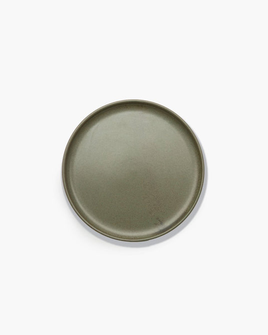 Serax - sergio herman surface - bord m - camogroen - 24 ø - 4 stuks