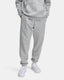 Under armour ua icon fleece jogger-gry heren sportbroek - mod grijs light heather - wit