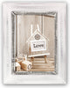 Zep - houten vintage fotolijst athis grijs wit voor foto formaat 13x18 - sy1257