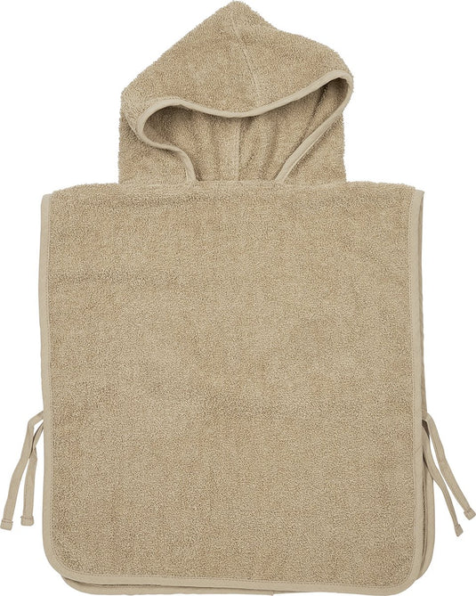 Meyco baby uni badponcho - badstof - sand - 1-3 jaar