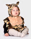 Den goda fen verkleedkledij tijger - mini cape met capuchon - 86-110cm - 1-4 jaar - multi