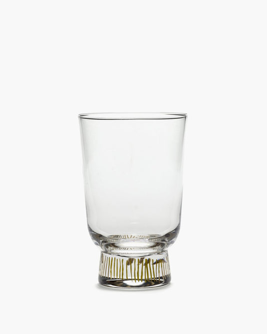Serax - ottolenghi feast - glas - transparant goud - 7 ø - 33cl - 4 stuks