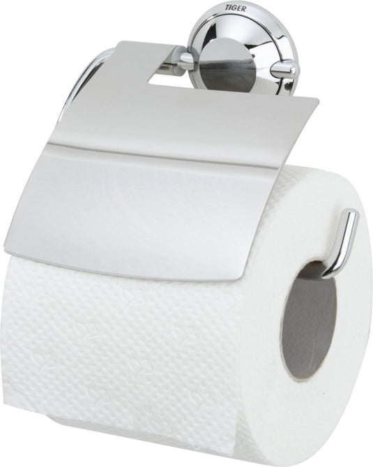 Tiger torino - wc rolhouder met klep - chroom
