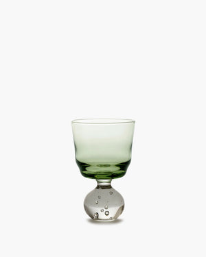 Serax - bela silva - eternal snow - waterglas s - groen - 6 ø - 6 stuks