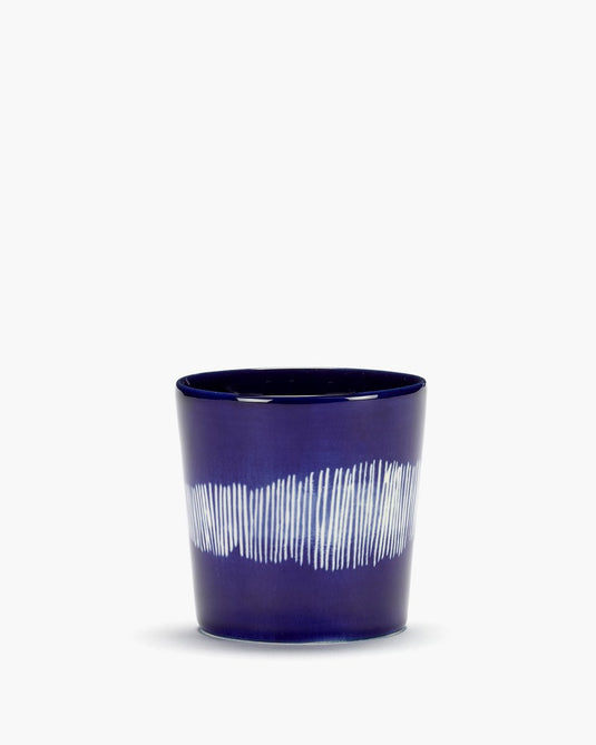 Serax - ottolenghi feast - koffiekop - donkerblauw wit - 7 ø - 25cl - 4 stuks