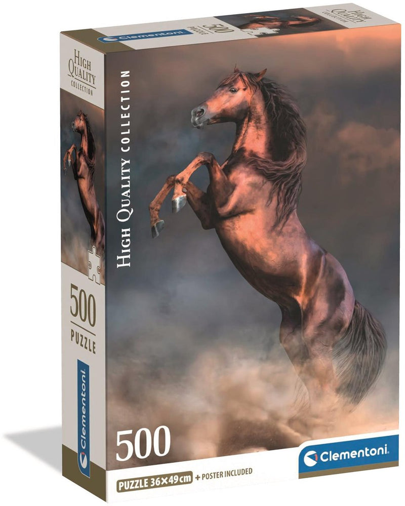 Cargue la imagen en el visor de la galería, Clementoni legpuzzel wild red stallion, 500st.
