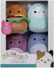 Squishmallows knuffel pluche micromallows - carl, yollie, javari, tudor, 4-pack