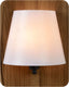 Lucide idaho - wandlamp - 1xe14 - bruin
