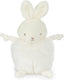Bunnies by the bay roly poly bun bun knuffel - knuffeldier - geborduurde details - konijn - 13 cm - wit