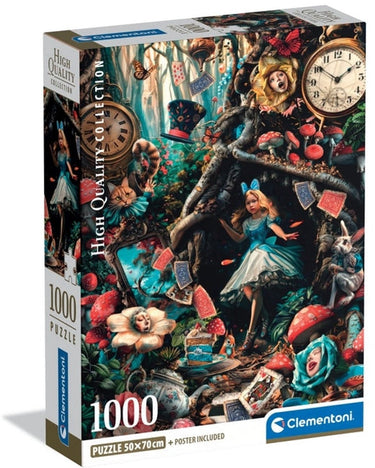 Clementoni - puzzel - 1000 stukjes - een dag in wonderland - puzzel voor volwassenen - high quality collection