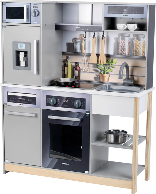 Klein toys miele houten speelgoedkeuken - incl. bijpassende accessoires, licht- en geluidseffecten - multicolor
