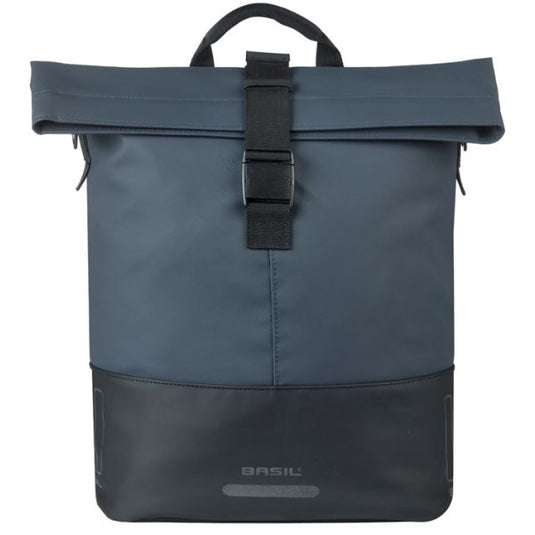 Basil tas cove shopper blauw zwart | mik hooks | 16l