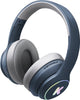 Kidywolf k-ears bluetooth kinderkoptelefoon blauw – 85db volume limiet, draadloos opvouwbaar, led - 5+