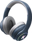 Kidywolf k-ears bluetooth kinderkoptelefoon blauw – 85db volume limiet, draadloos opvouwbaar, led