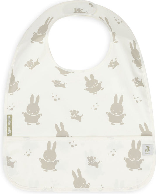 Jollein x nijntje slab waterproof miffy snuffy - olive green - 2 stuks