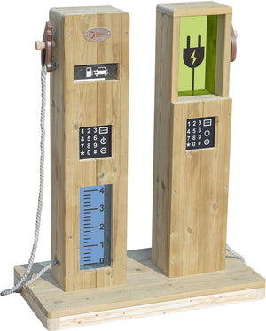 Lobbes speelgoed bv classic world houten outdoor speel tankstation