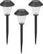 Luxform - st. tropez - tuinlampen 3 stuks - solar - 5 lumen - zwart - werkend op zonne-energie
