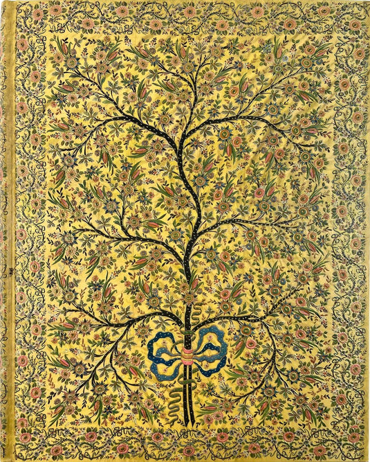 Peter pauper oversize notitieboek - silk tree of life - met leeslint - 18x23 cm